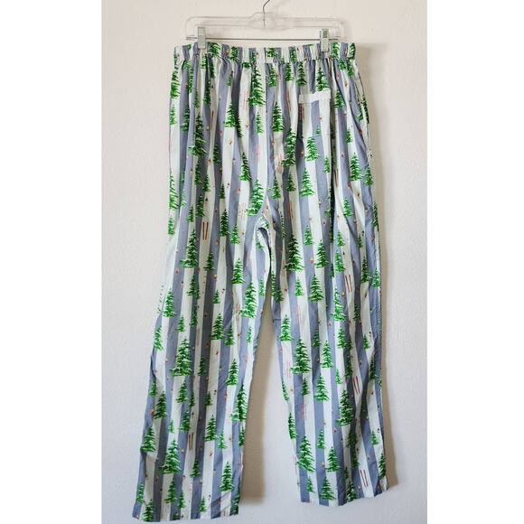 Sant And Abel x Gray Malin Snow Blue Long-Sleeve Pajama Set XL - Picture 6 of 10